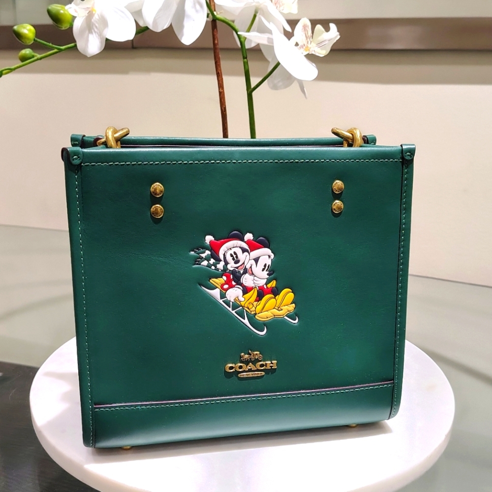 New! Disney X Coach Dempsey Tote 22 with Sled Motif (Only 1 Left!)